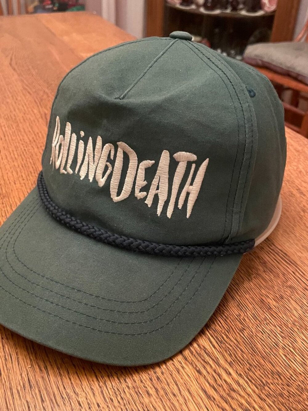 Rolling Death Green Snapback Rope Baseball Hat Cap by Yupoong